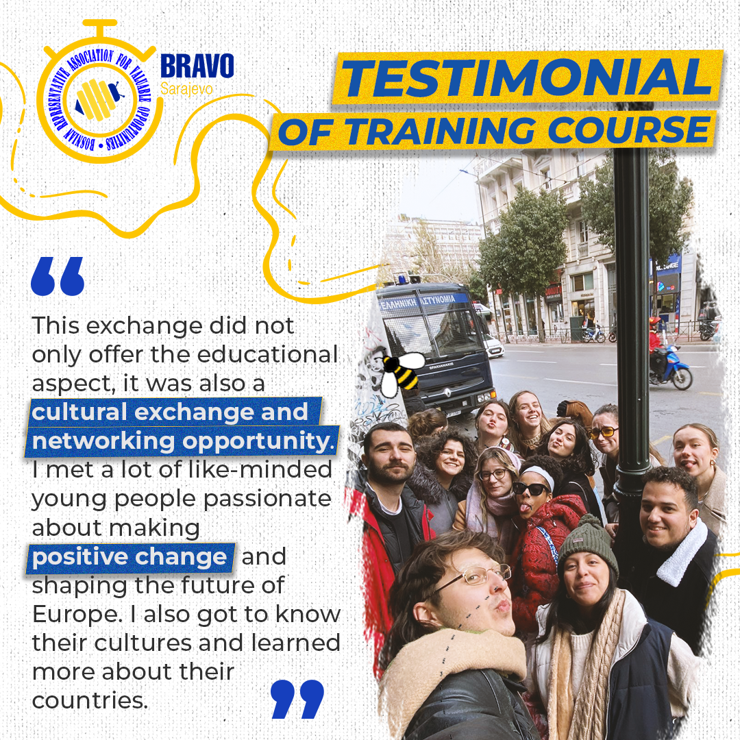 Testimonials: Training Course “Youth4Values” in Athens, Greece