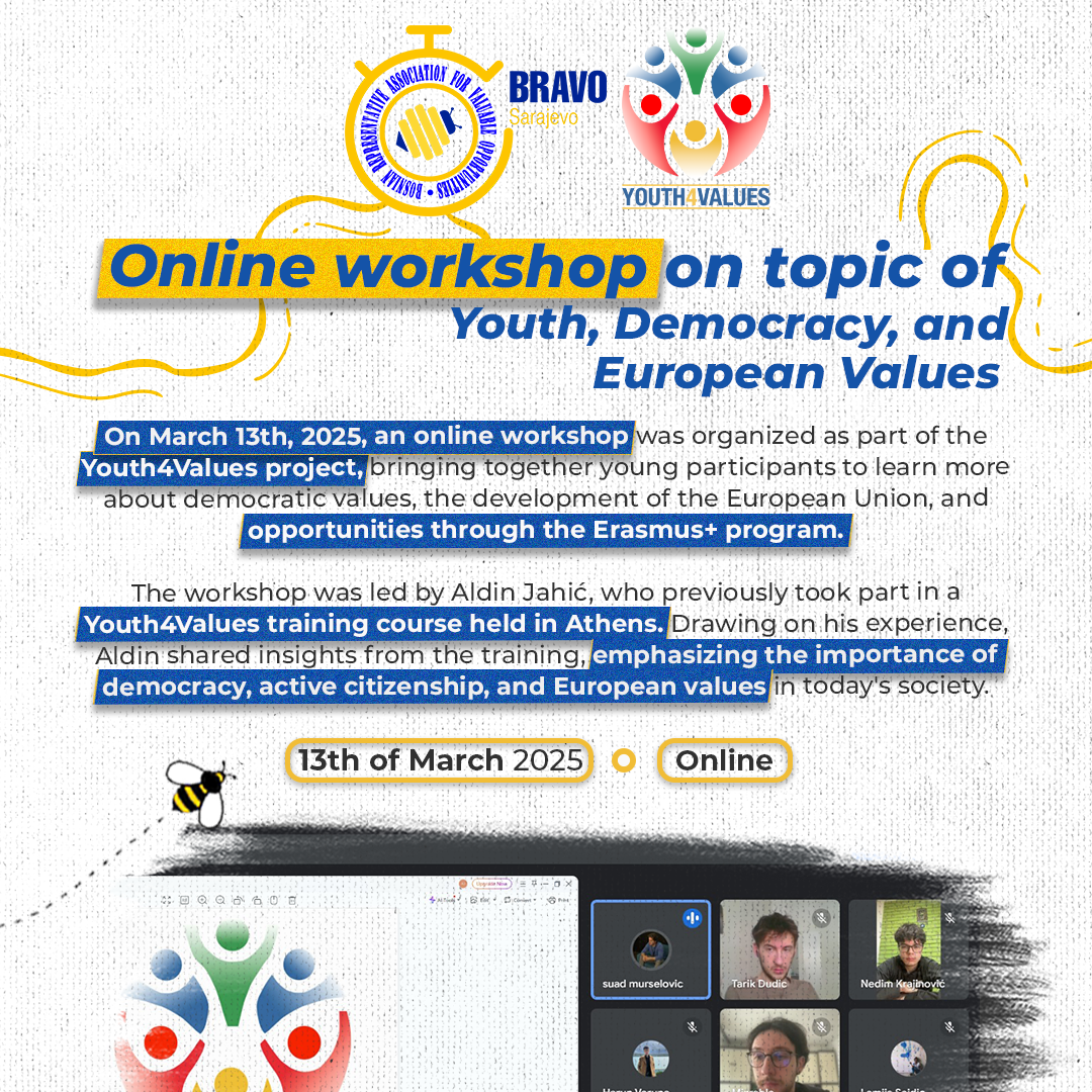 Youth4Values – Online workshop on Democracy and Youth Participation