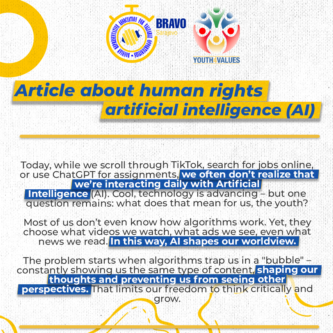 “Youth4Values” Project: Human Rights & AI